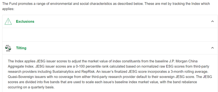 Environmental and social characteristics of the fund. 