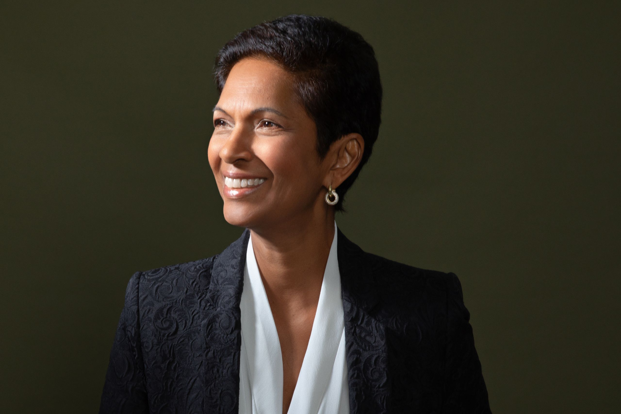 Side Profile Smiling Zoomed In